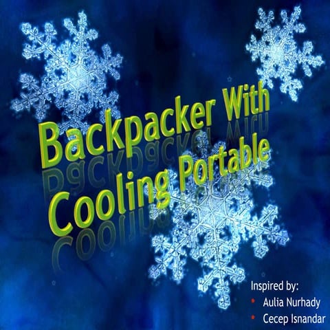 Backpacker with Cooling Portable