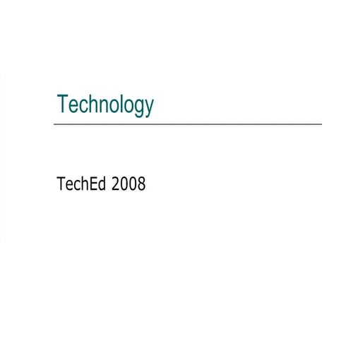 SAP Technology QUICK overview