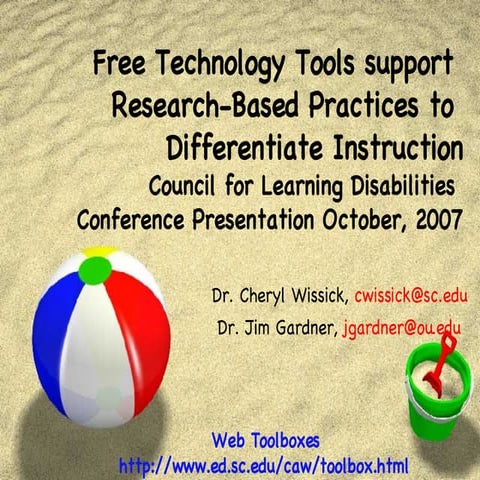 Technology tools to differentiate instruction