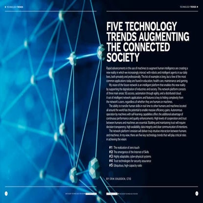 Ericsson Technology Review: Technology trends 2018 - Five technology trends a...