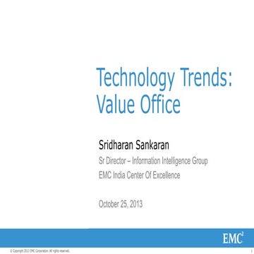 Technology Trends: Value Office