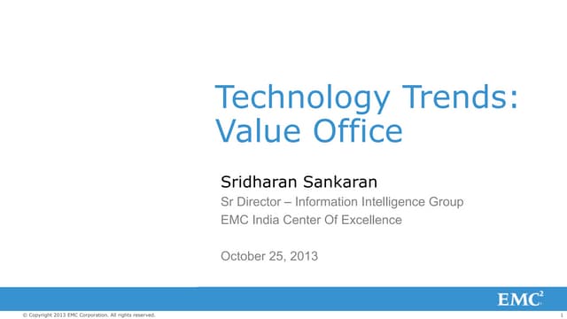 Technology Trends: Value Office