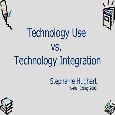 Technology Use vs Integration