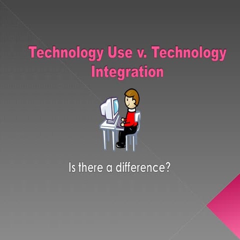 Technology Use vs Technology Integration