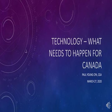 Technology - What's next for Canada