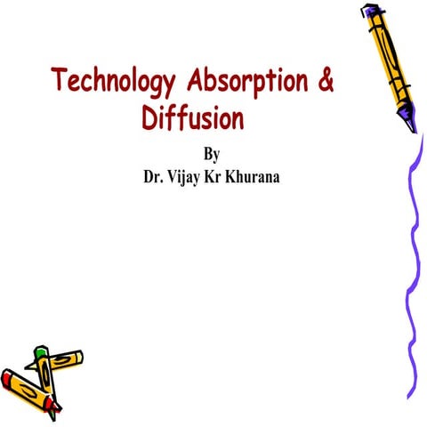 Technology absorption & diffusion