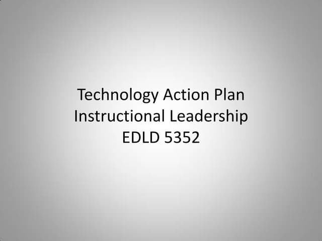 Technology action plan