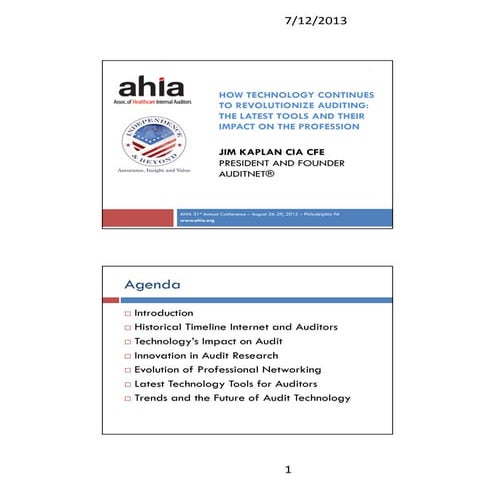 Technology ahia 2012 jmk