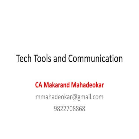 Technology and communication