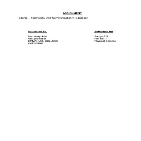 online assignment | DOCX