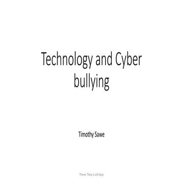 Technology and Cyber bullying.pptx