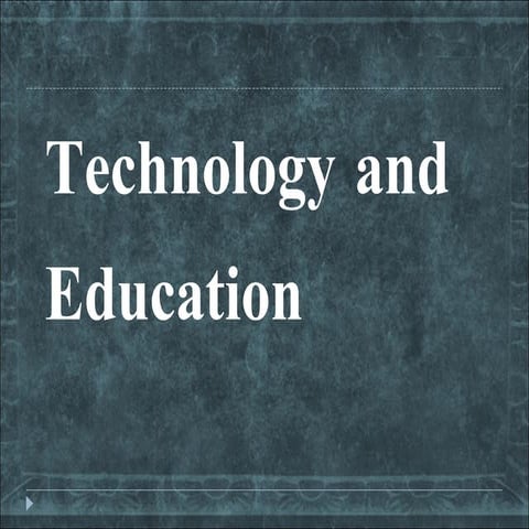 Technology And Education