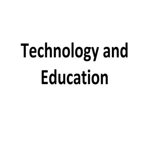 Technology and education blog