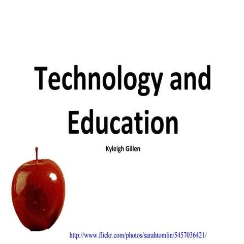 Technology and education power point