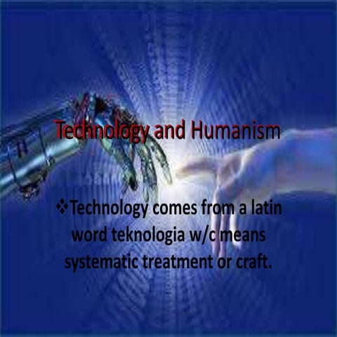 Technology and humanism edtech report