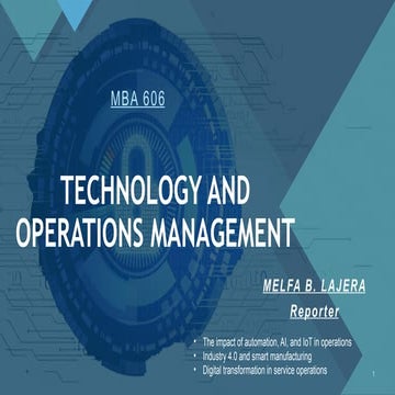 TECHNOLOGY AND OPERATIONS MANAGEMENT_LAJERA, MELFA B..pptx