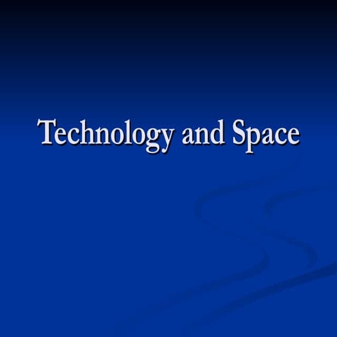 Technology And Space