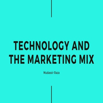Technology and the marketing mix