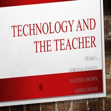 Technology and the teacher