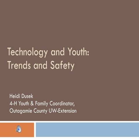 Technology and youth  ywc conf