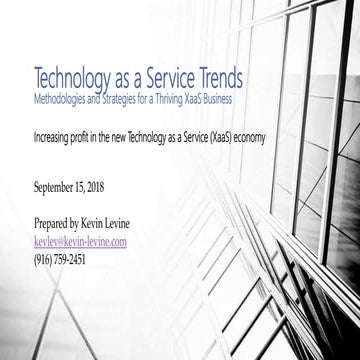 Technology as a Service Trends