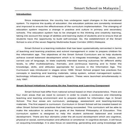 Smart School Concept