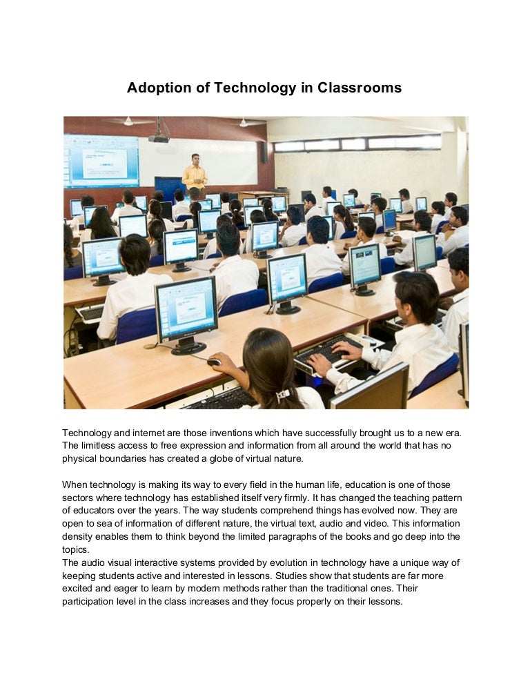 technology in classrooms