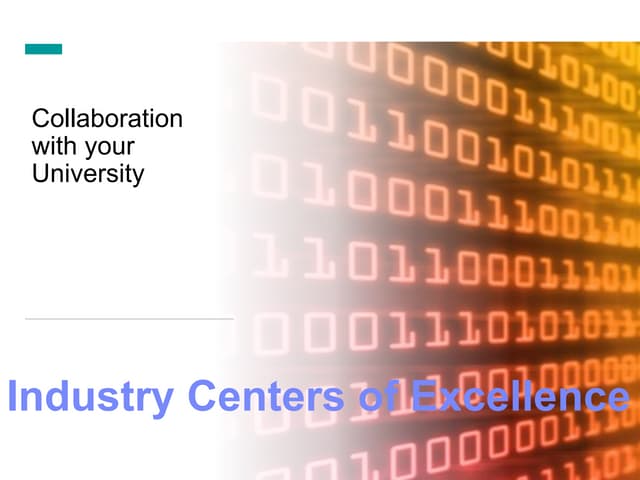 Special Purpose IBM Center of excellence lab 