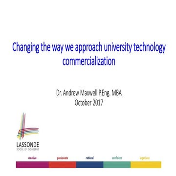 Technology commercialization overview