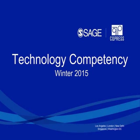 Technology competency intro