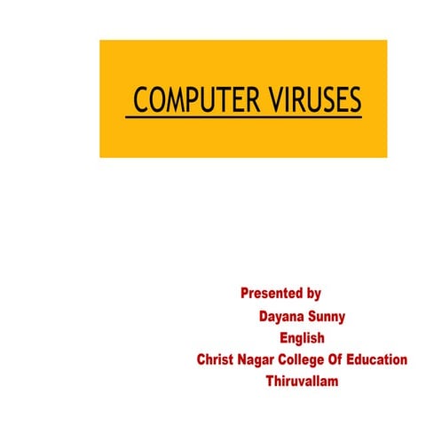 computer viruses