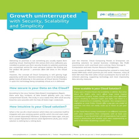 Growth Uninterrupted with Security, Scalability and Simplicity