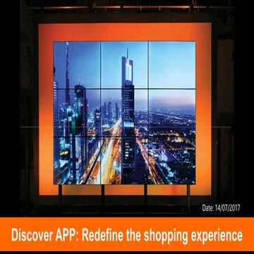 Technology driven mall experience 
