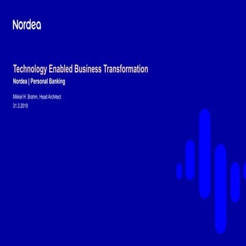 Technology Enabled Business Transformation