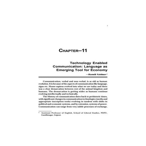Technology enabled communication chapter 11