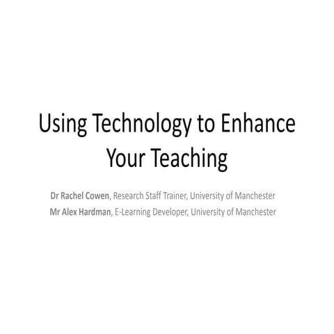 Technology Enabled Teaching