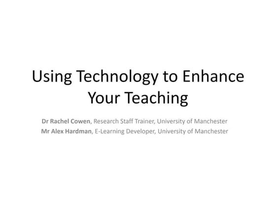 Technology Enabled Teaching