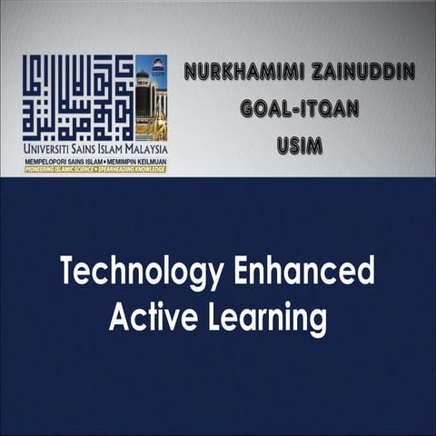 Technology Enhanced Active Learning