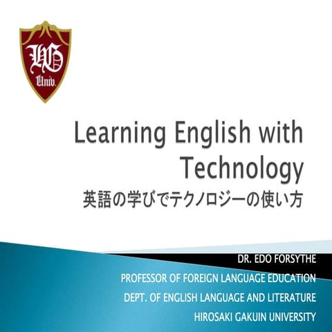 Using Technology for English Study in Japan