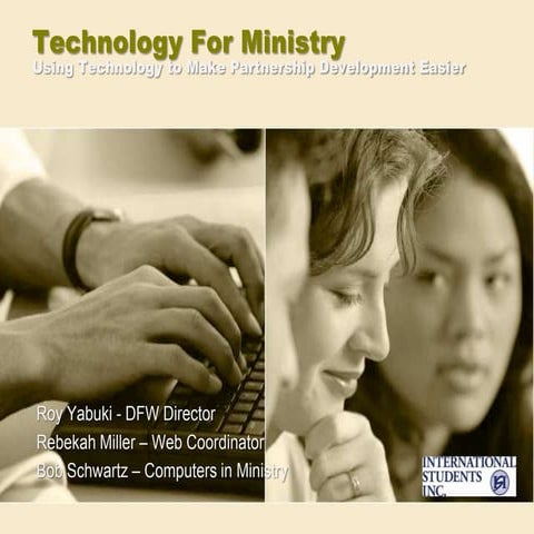 Technology For Ministry   Donor Support
