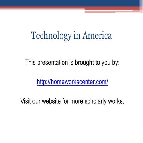 Technology in america