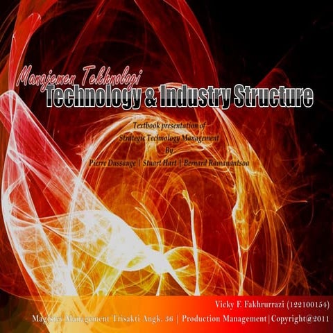 Tugas Mandiri Manajemen Teknologi - Technology & industry structure