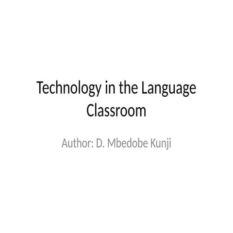 Technology_in_Language_Classroom-Takeaways for a teacher | PPTX