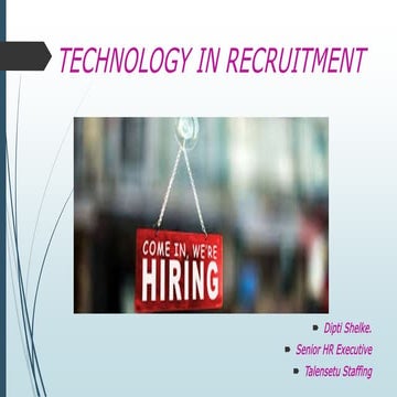 Technology in recruitment