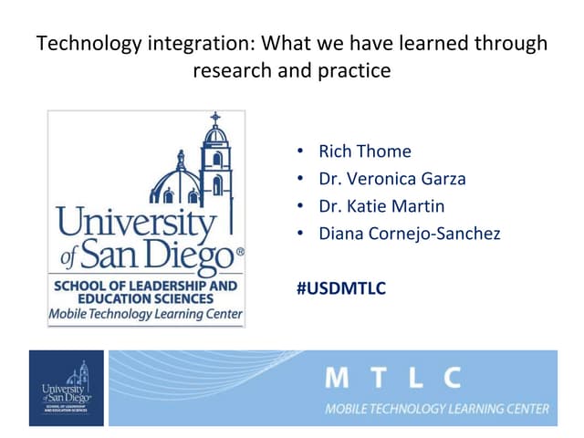 Technology Integration:  What we have learned from research and practice