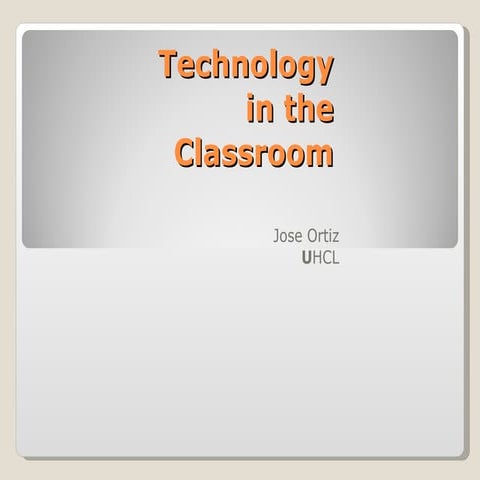 Technology in the classroom