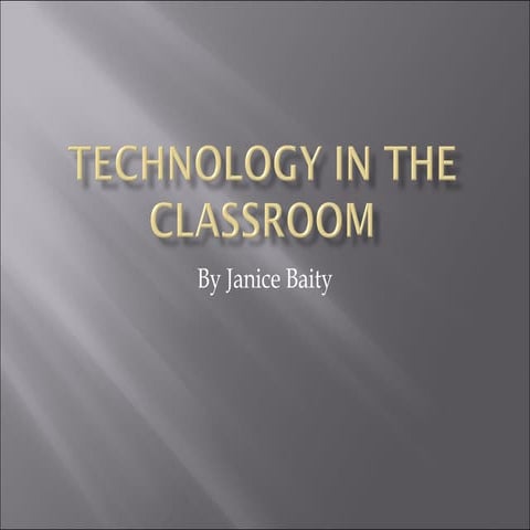Technology in the classroom