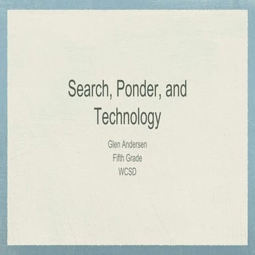 Technology in the classroom