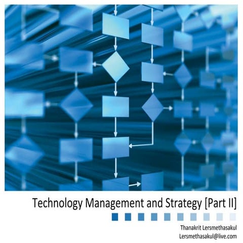 Technology Management and Strategy [Part II]
