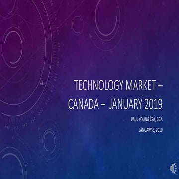 January 2019 Technology Market:  Canada  